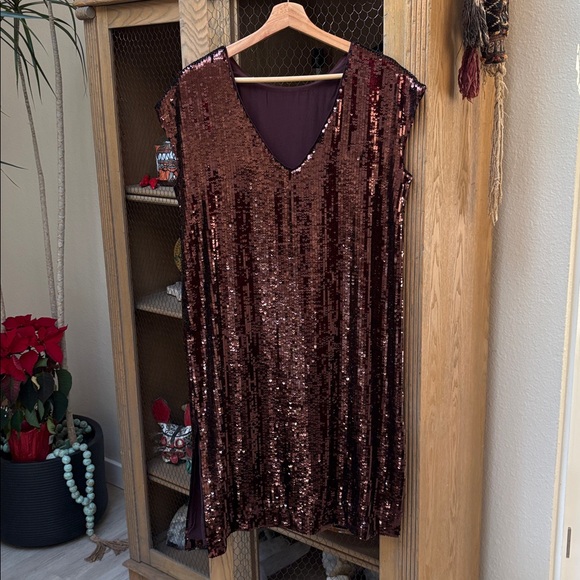 Anthropologie Maeve Kara Sequined Shift Dress - Picture 9 of 16